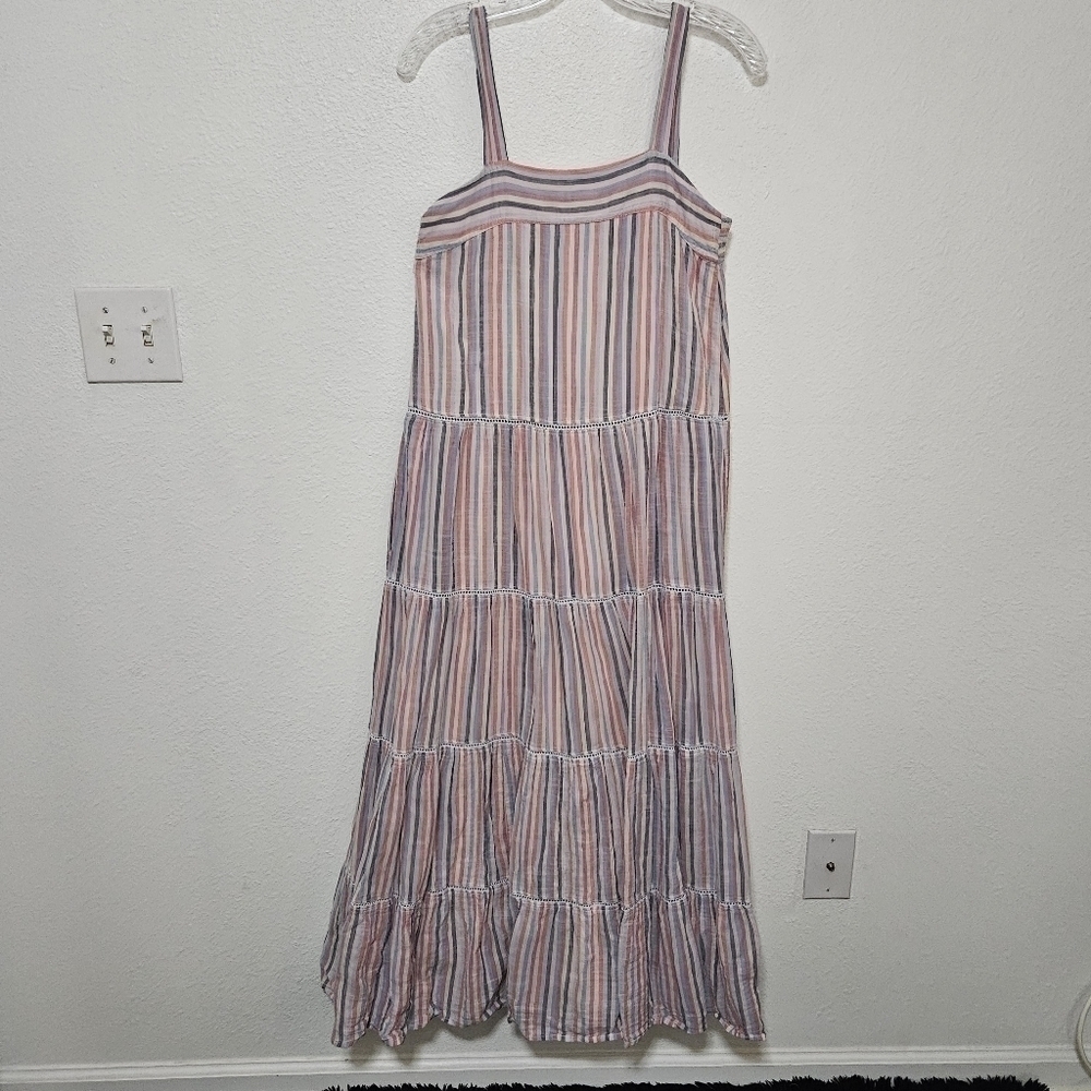 Sundry 100% cotton lined midi to maxi dress with size 0
